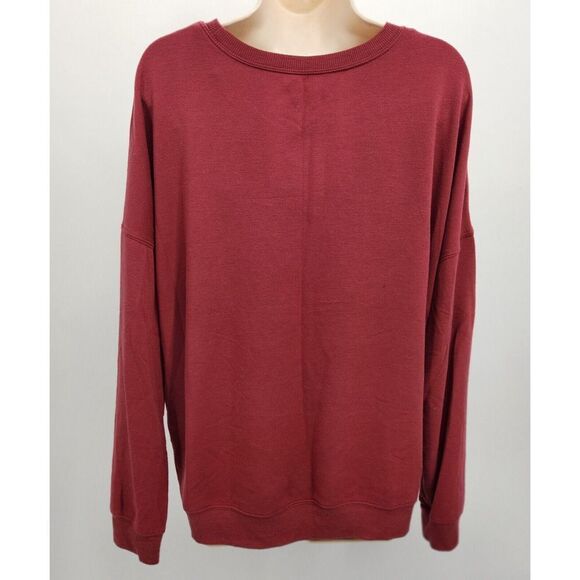 Coca Cola Pullover Sweatshirt Women's Size XL Burgandy Red, Light, Oversized - Picture 5 of 7